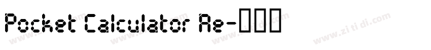 Pocket Calculator Re字体转换
